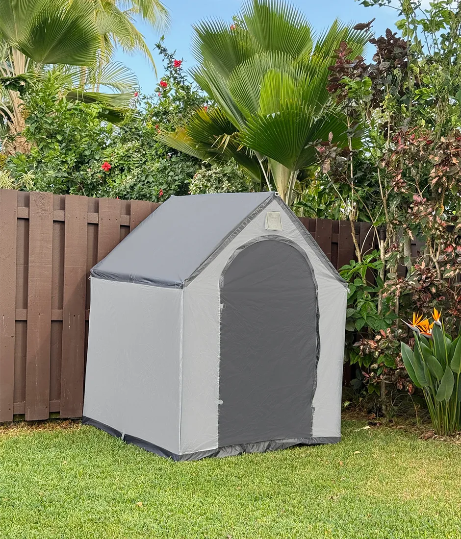 Large StorageHouse with durable shell and quick setup design for secure seasonal storage
